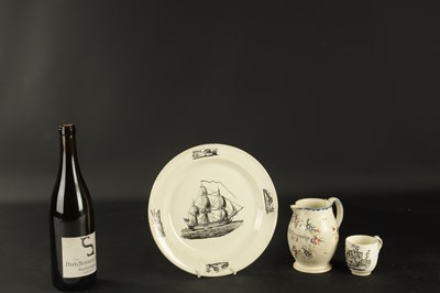 Lot 98 - THREE PIECES OF CREAMWARE