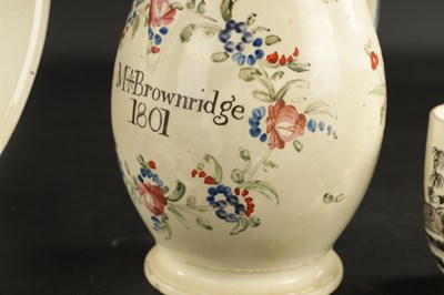 Lot 98 - THREE PIECES OF CREAMWARE