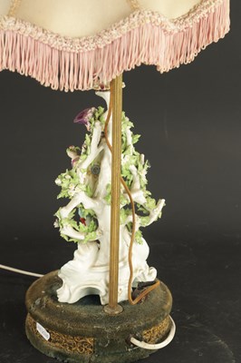 Lot 73 - A FRENCH PORCELAIN LAMP FIGURE