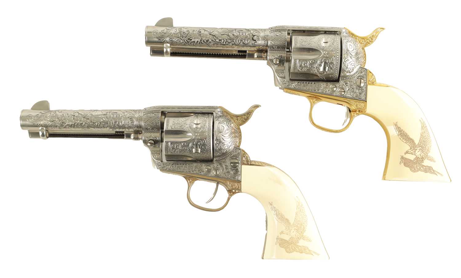 Lot 560 - A PAIR OF FRANKLIN MINT JOHN WAYNE WESTERN