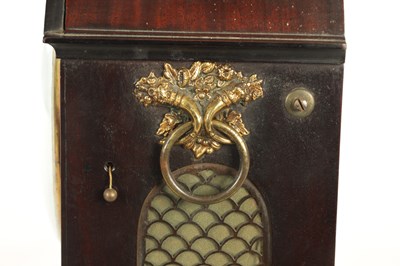 Lot 1088 - T SNOW, KNARESBOROUGH A GEORGE III BRASS INLAID MAHOGANY EIGHT DAY BRACKET CLOCK