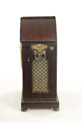 Lot 1088 - T SNOW, KNARESBOROUGH A GEORGE III BRASS INLAID MAHOGANY EIGHT DAY BRACKET CLOCK