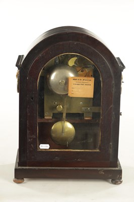 Lot 1088 - T SNOW, KNARESBOROUGH A GEORGE III BRASS INLAID MAHOGANY EIGHT DAY BRACKET CLOCK