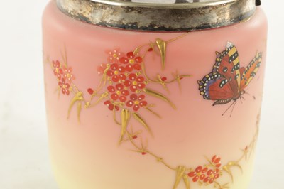 Lot 23 - A LATE 19TH CENTURY BURMESE GLASS BISCUIT BARREL