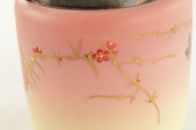 Lot 23 - A LATE 19TH CENTURY BURMESE GLASS BISCUIT BARREL