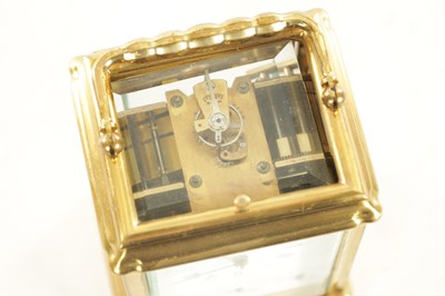 Lot 1089 - L’ EPEE. A 20TH CENTURY FRENCH PORCELAIN PANELLED REPEATING CARRIAGE CLOCK