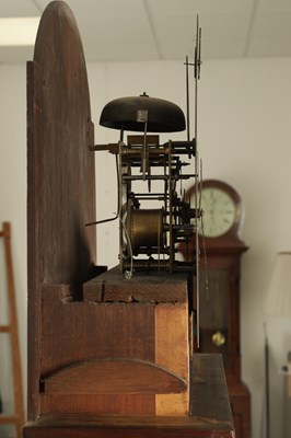 Lot 1116 - ROBERT WOOD, LONDON. A GEORGE III FIGURED MAHOGANY LONGCASE CLOCK