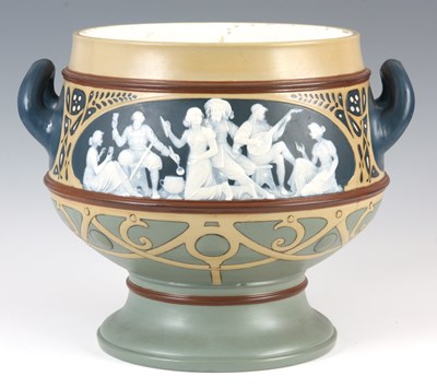 Lot 43 - A METTLAC ART NOUVEAU STYLE JARDINERE having...