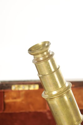 Lot 588 - A LATE GEORGE III CENTURY CHEST TYPE COMPOUND MICROSCOPE