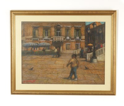 Lot 974 - JOHN MACKIE (SCOTTISH b.1955) LARGE PASTEL