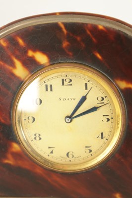 Lot 1050 - TWO ART DECO EIGHT DAY STRUT CLOCKS