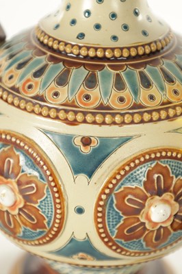 Lot 80 - A PAIR OF METTLACH BULBOUS JUGS