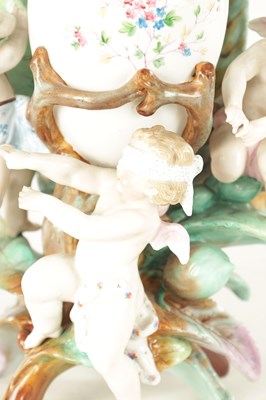 Lot 66 - A LATE 19TH CENTURY KPM PORCELAIN CHERUB VASE