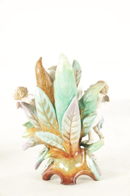 Lot 66 - A LATE 19TH CENTURY KPM PORCELAIN CHERUB VASE