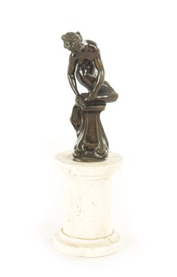 Lot 820 - AFTER BARTHELEMY PRIEUR. A LATE 19TH CENTURY PATINATED BRONZE SCULPTURE