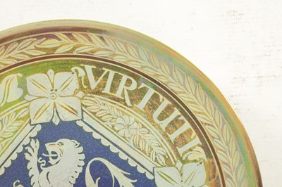 Lot 87 - WILLIAM MYCOCK, A PILKINGTON ROYAL LANCASTRIAN LUSTRE CHARGER