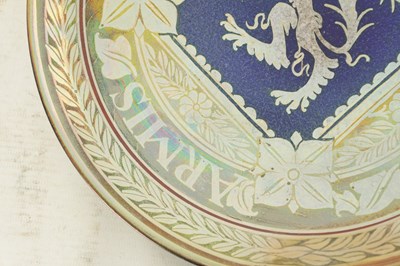 Lot 87 - WILLIAM MYCOCK, A PILKINGTON ROYAL LANCASTRIAN LUSTRE CHARGER