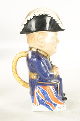 Lot 57 - A 1940’S WILKINSON CHARACTER JUG OF WINSTON CHURCHILL BY CLARICE CLIFF