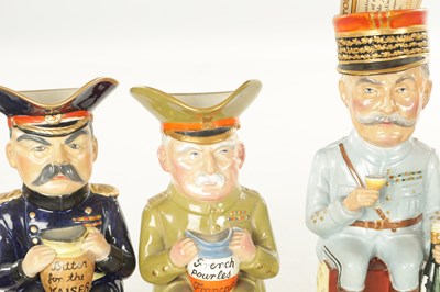 Lot 78 - A SET OF TEN WILKINSON CHARACTER JUGS, DESIGNED BY SIR FRANCIS CARRUTHERS GOULD