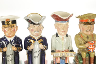 Lot 78 - A SET OF TEN WILKINSON CHARACTER JUGS, DESIGNED BY SIR FRANCIS CARRUTHERS GOULD