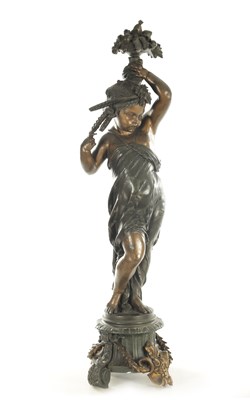 Lot 753 - A LARGE LATE 19TH CENTURY FRENCH BRONZE SCULPTURE
