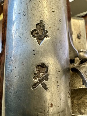 Lot 584 - A GEORGE III 42” BROWN BESS FLINTLOCK MUSKET BY TOWER