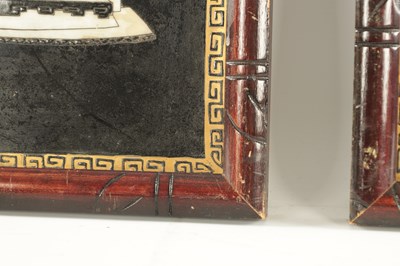 Lot 52 - A PAIR OF 19TH CENTURY CHINESE PORCELAIN PLAQUE PORTRAITS