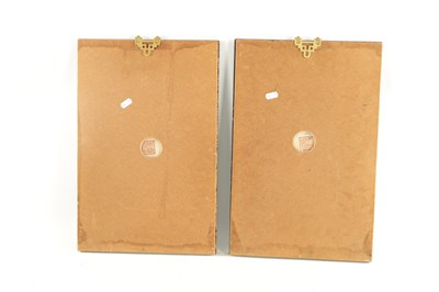 Lot 52 - A PAIR OF 19TH CENTURY CHINESE PORCELAIN PLAQUE PORTRAITS