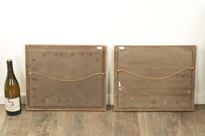 Lot 93 - A PAIR OF LATE 19TH CENTURY CHINESE GOUACHE ON BOARDS