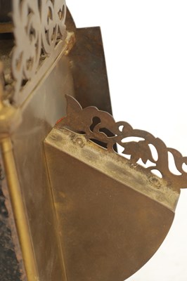Lot 1067 - A LATE 17TH CENTURY BRASS WINGED LANTERN HOOK AND SPIKE WALL CLOCK
