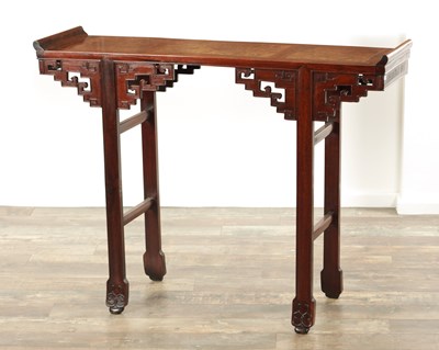 Lot 130 - A GOOD 19TH CENTURY CHINESE HARDWOOD ALTAR TABLE