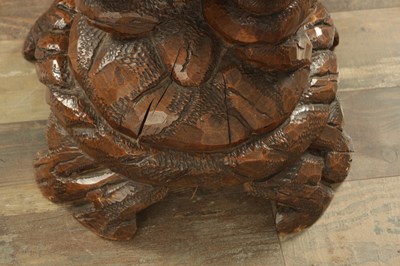 Lot 1219 - A GOOD 19TH CENTURY CARVED LINDEN WOOD BLACK FOREST BEAR HAT AND COAT STAND