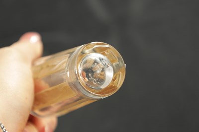 Lot 7 - A RENE LALIQUE SEPIA STAINED SIX FIGURINE SHOT GLASS