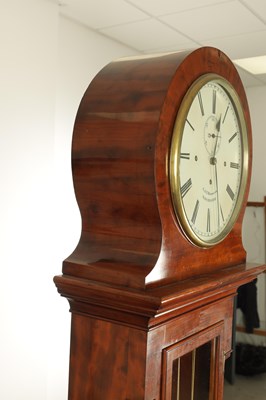 Lot 1060 - G. & T. HAMMOND, MANCHESTER. A REGENCY QUARTER CHIMING DOMESTIC REGULATOR LONGCASE CLOCK