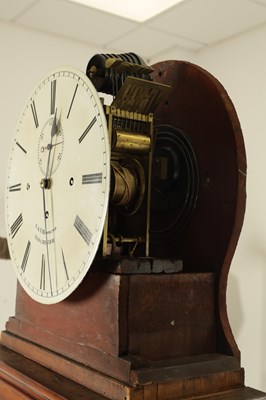 Lot 1060 - G. & T. HAMMOND, MANCHESTER. A REGENCY QUARTER CHIMING DOMESTIC REGULATOR LONGCASE CLOCK
