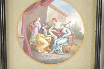 Lot 68 - A SET OF THREE FINE 19TH CENTURY LIMOGES ENAMEL PANELS