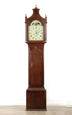 Lot 1128 - ROSS, HULL. A LATE 18TH CENTURY OAK CASED LONGCASE CLOCK