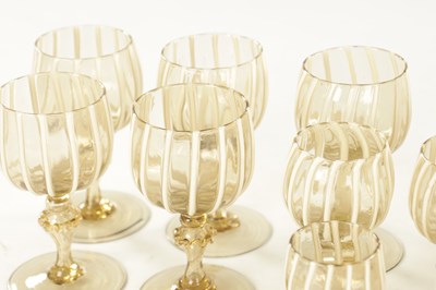 Lot 25 - AN EARLY 20TH CENTURY ITALIAN MURANO GLASS SERVICE