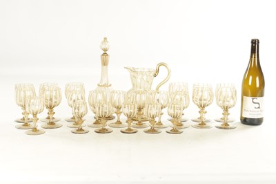 Lot 25 - AN EARLY 20TH CENTURY ITALIAN MURANO GLASS SERVICE