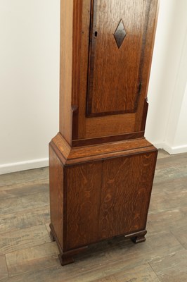 Lot 1091 - BUCHANAN, BOSTON AN GEORGE III OAK AND MAHOGANY EIGHT DAY LINCOLNSHIRE LONGCASE CLOCK