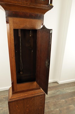 Lot 1091 - BUCHANAN, BOSTON AN GEORGE III OAK AND MAHOGANY EIGHT DAY LINCOLNSHIRE LONGCASE CLOCK