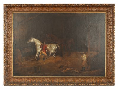 Lot 714 - IN THE MANNER OF GEORGE MORLAND, OIL ON CANVAS