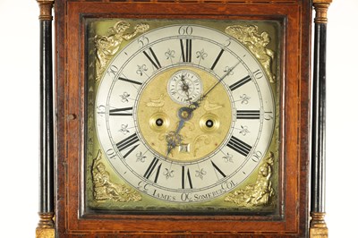 Lot 1033 - JAMES SOMERUEL. A GEORGE III EIGHT DAY LONGCASE CLOCK