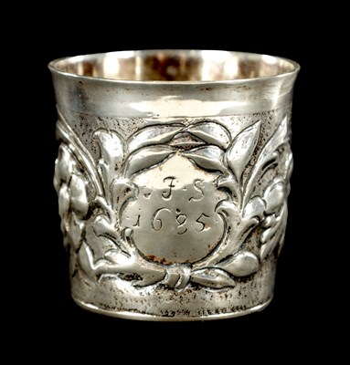 Lot 460 - A LATE 17TH CENTURY SCANDINAVIAN SILVER BEAKER