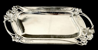 Lot 467 - ART NOUVEAU AUSTRO-HUNGARIAN SILVER DRINKS TRAY