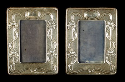 Lot 518 - A PAIR OF EDWARDIAN FRONTED ZIMMERMAN ART NOUVEAU PICTURE FRAMES