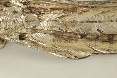 Lot 472 - A PAIR OF SILVER-PLATED PHEASANTS