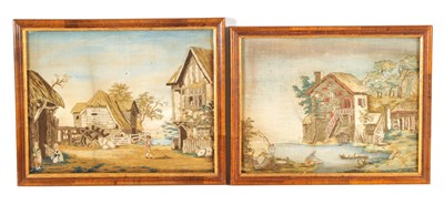 Lot 944 - A PAIR OF 19TH CENTURY NEEDLEWORK PICTURES