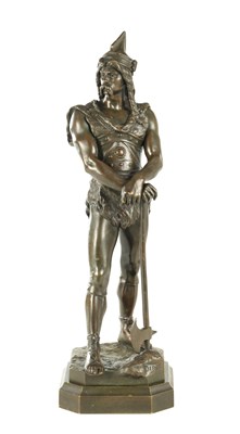 Lot 660 - MARCEL DEBUT (1865-1933). AN EARLY 20TH CENTURY BRONZE SCULPTURE OF VERCINGETORIX