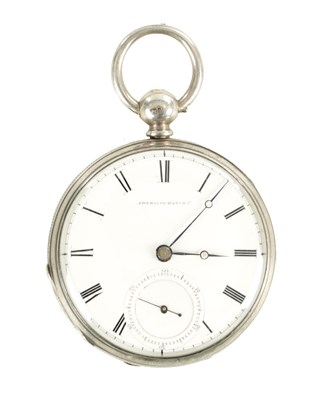 Lot 385 - WALTHAM WATCH CO. AN EARLY SILVER OPEN FACED AMERICAN POCKET WATCH